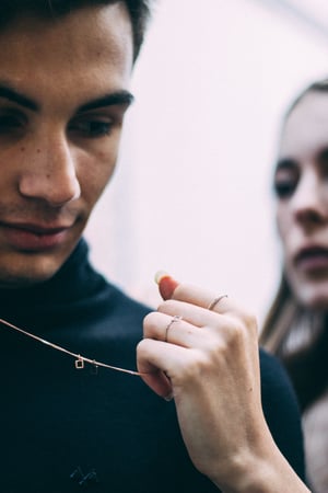 Image of Collier Les Petits Carrés