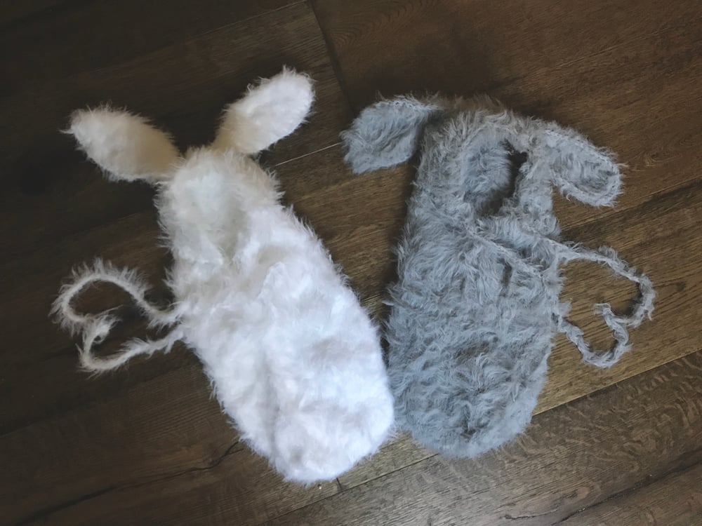 Image of FURRY BUNNY SWADDLE POUCH