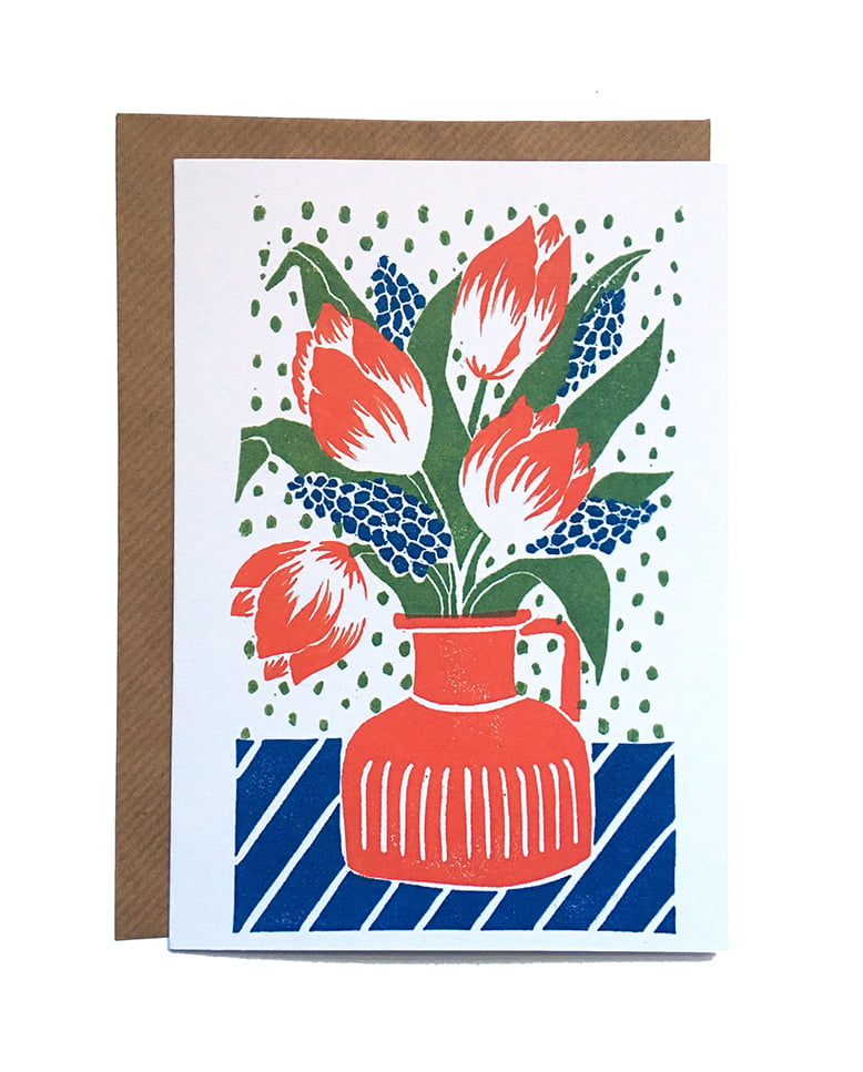 Image of Tulips - Greetings Card