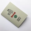 HAPPY PUPPY GREETINGS CARD BY fingsMCR
