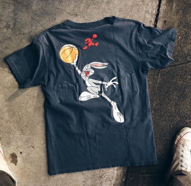 Image of Early 90’s Nike Air Jordan Hare Dunk Tee Black.