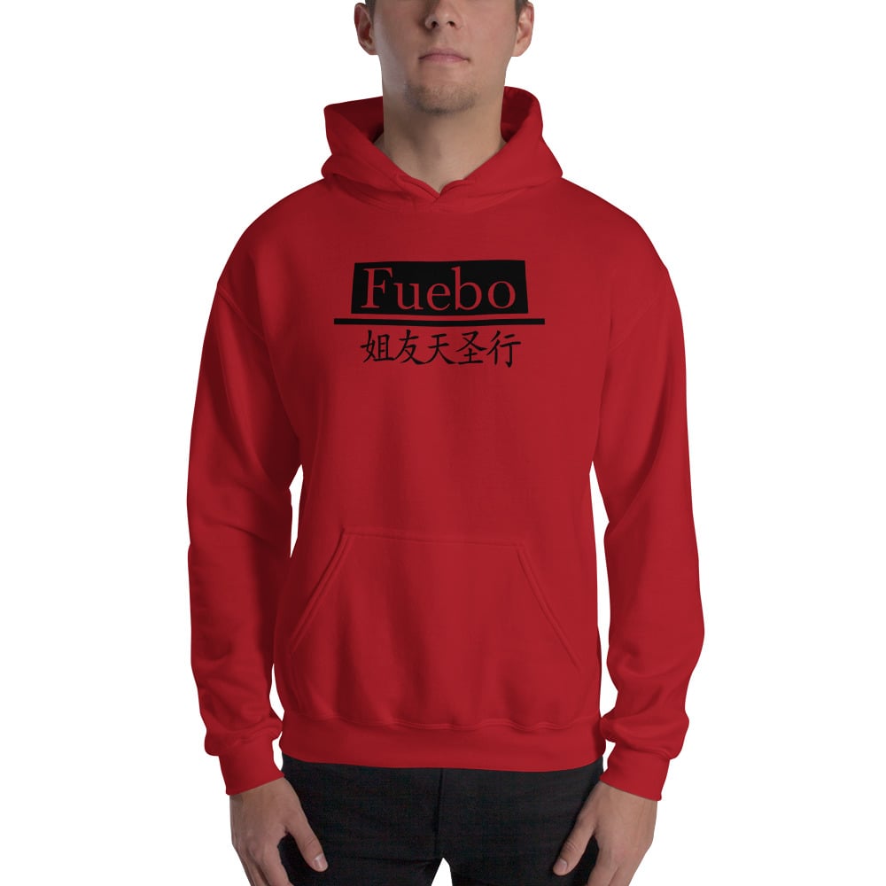 red japanese hoodie