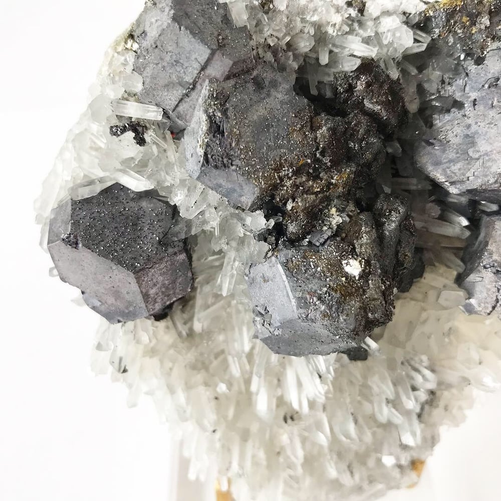 Image of Galena/Quartz/Chalcopyrite no.04 Stardust Collection Lucite Pairing