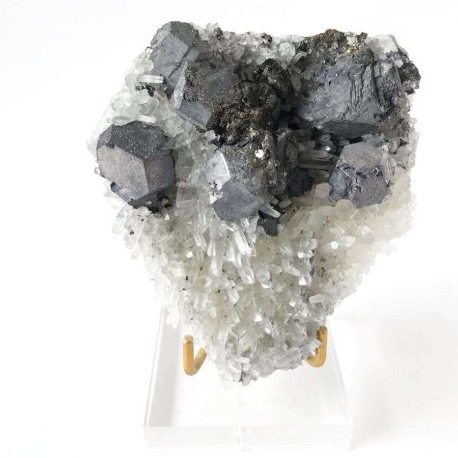 Image of Galena/Quartz/Chalcopyrite no.04 Stardust Collection Lucite Pairing