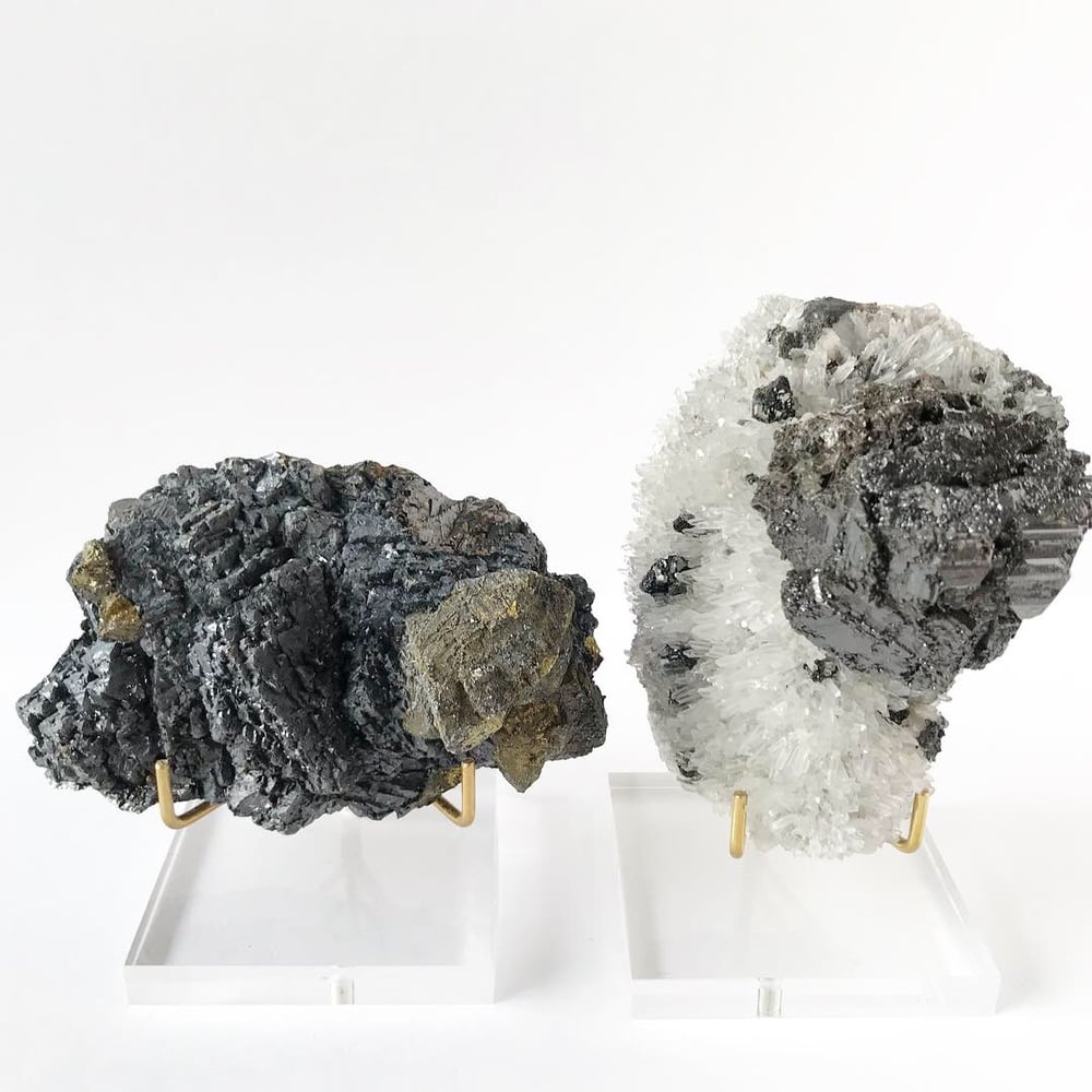 Image of Galena/Chalcopyrite no.05 Stardust Collection Lucite Pairing
