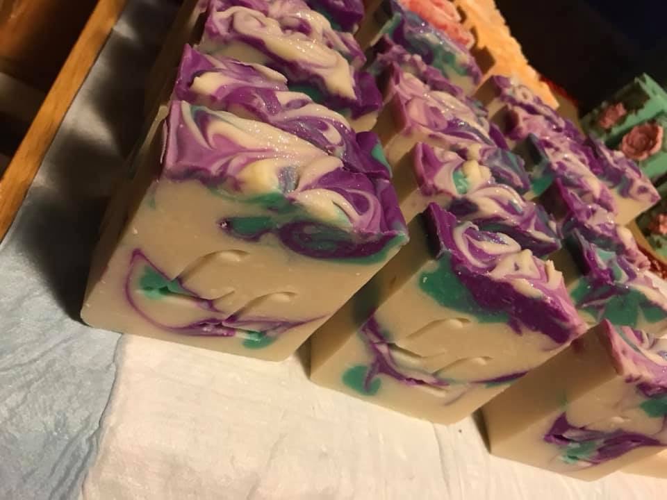 Image of Sweet grass & Violet Artisan Soap 