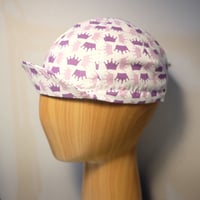 Image 2 of Cotton cycling cap - pink crowns - QOM