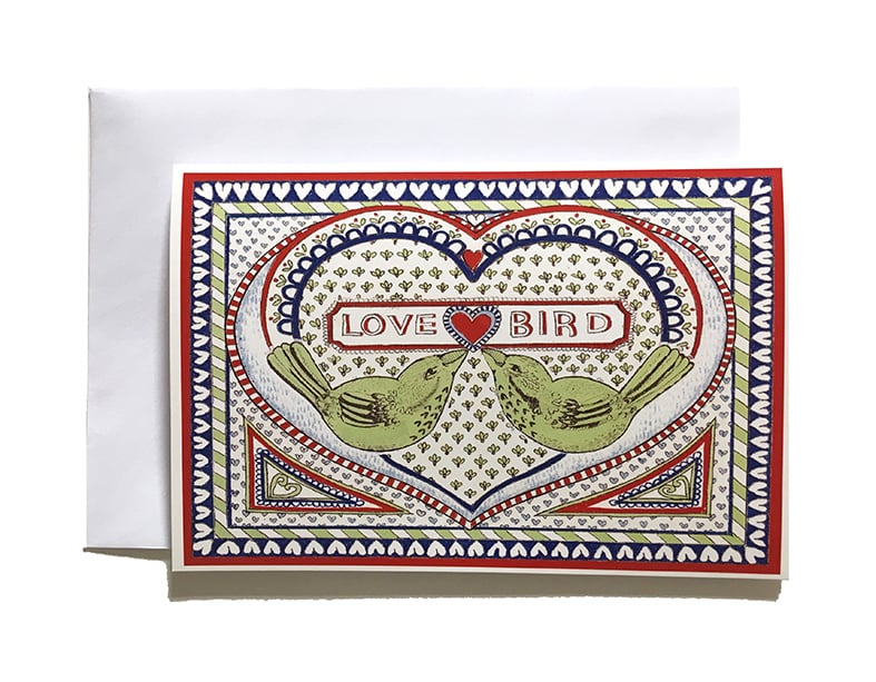 Image of Love Birds - Greetings Card