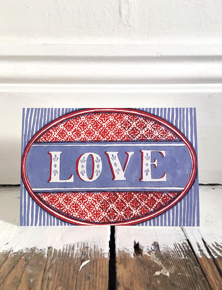 Image of LOVE - Greetings Card