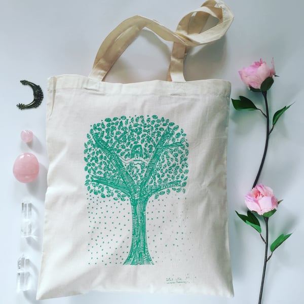Image of Tote Bag *Woman and Tree*