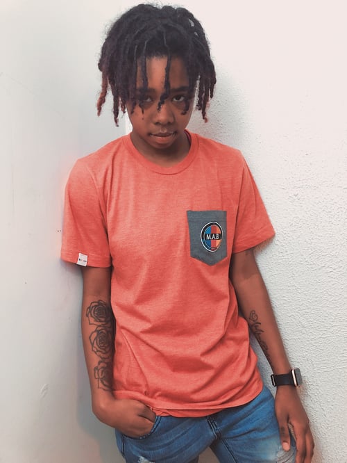 Image of M.A.B. PATCH RED POCKET TEE