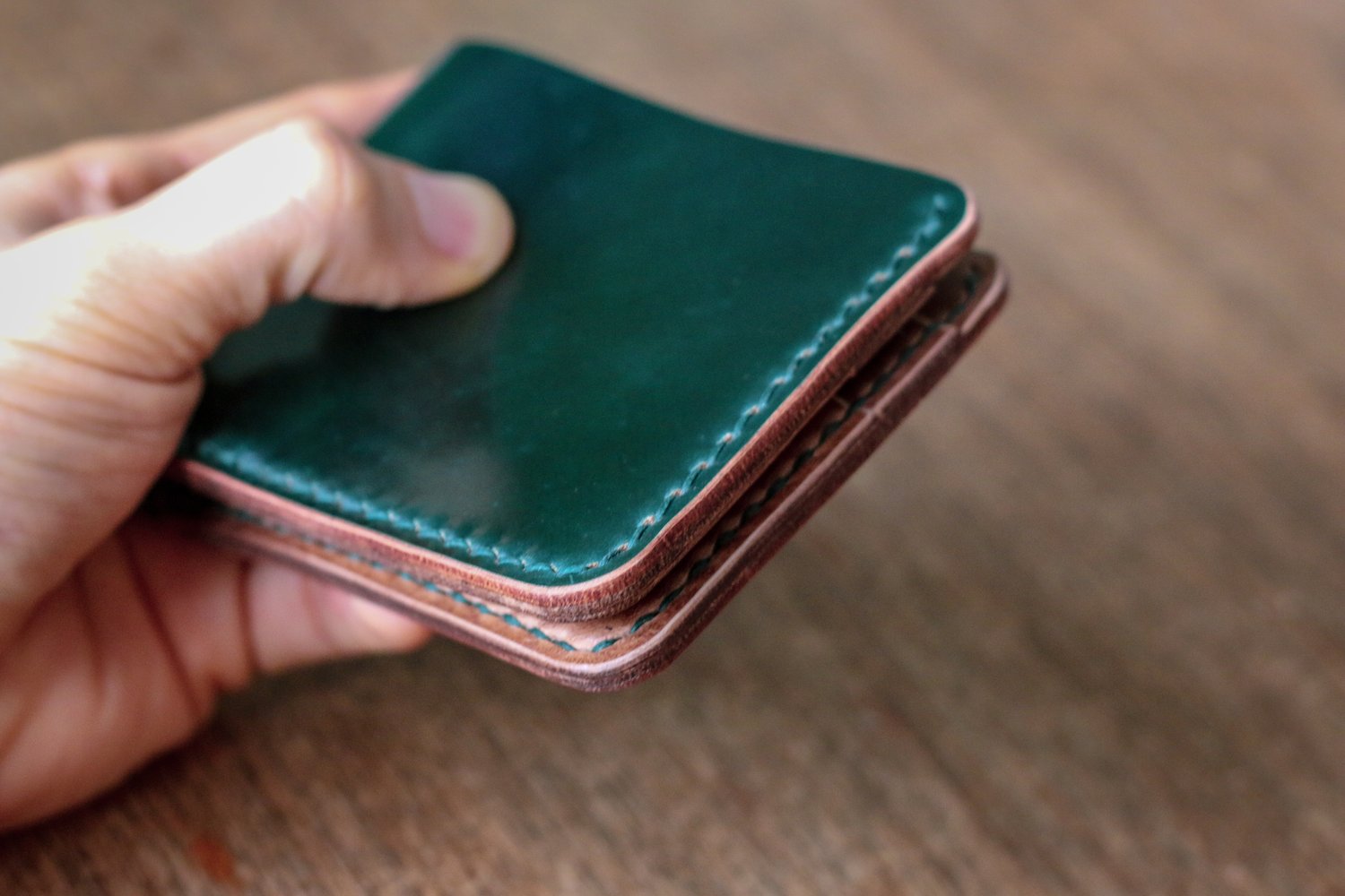 Image of Traditional Bifold Wallet in Horween Shell Cordovan