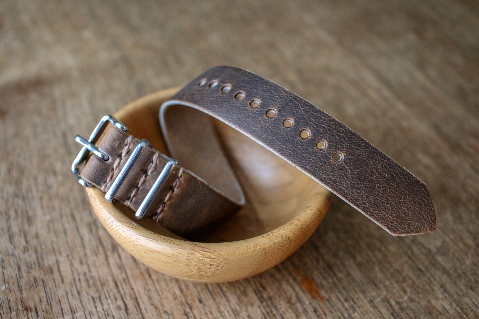 Black Moon Brown Leather Belt Watch