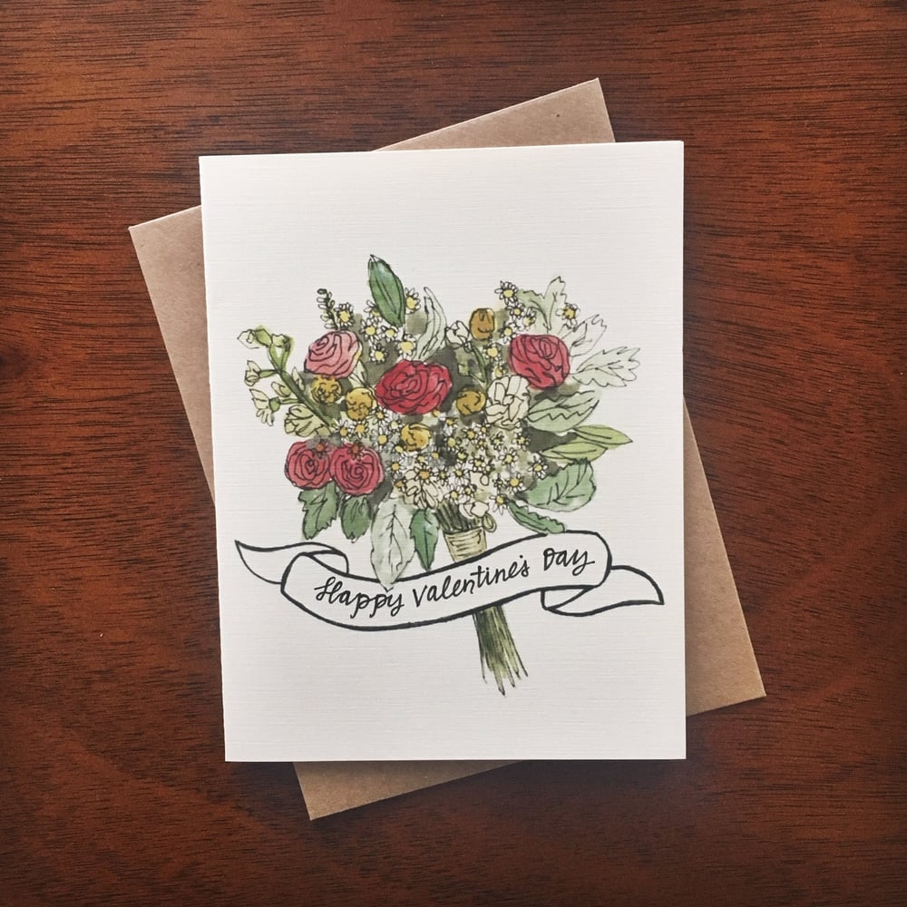 Image of Bouquet Valentine's Card