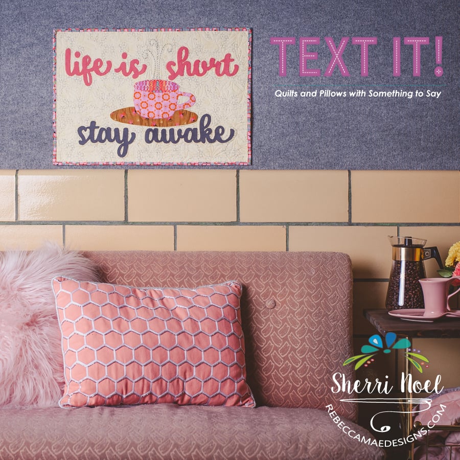 Image of TEXT IT! Quilts and Pillows with Something to Say.