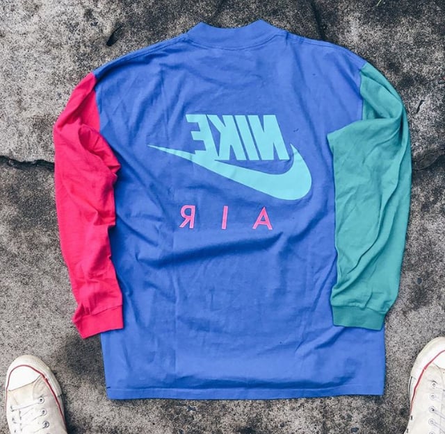 Image of Original Early 90’s Tri-Color Long-sleeve Tee.