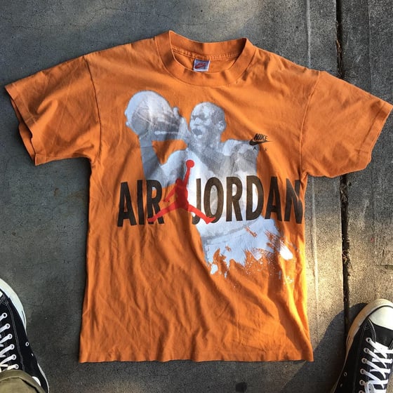 Image of Original 1993 Nike Hare Jordan Tee (Burnt Umber Orange).