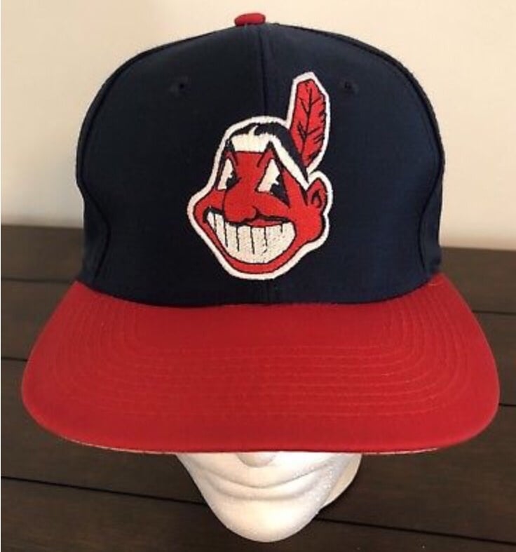 Vintage MLB Cleveland Indians Snapback Hat