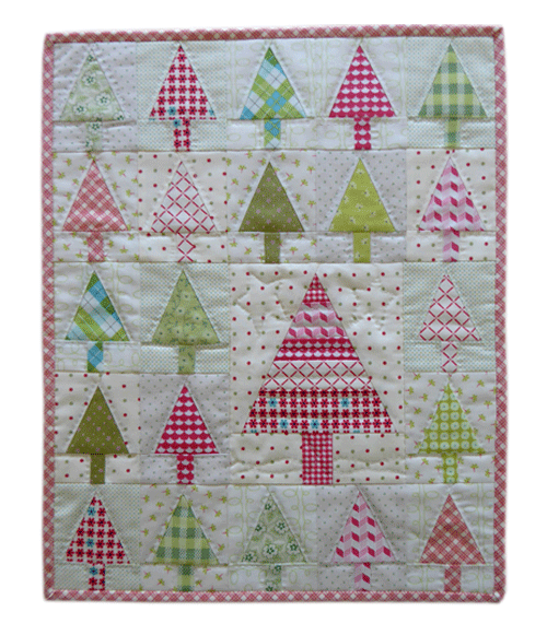 Image of Christmas Tree mini wall quilt
