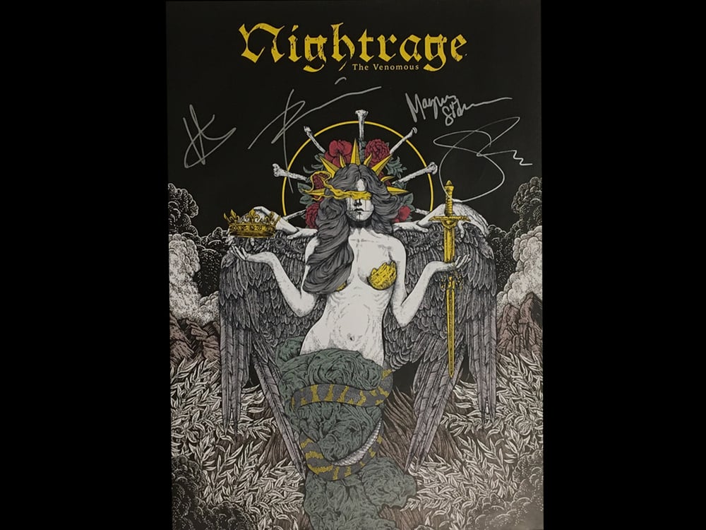 Image of Nightrage - The Venomous (Signed Poster) 