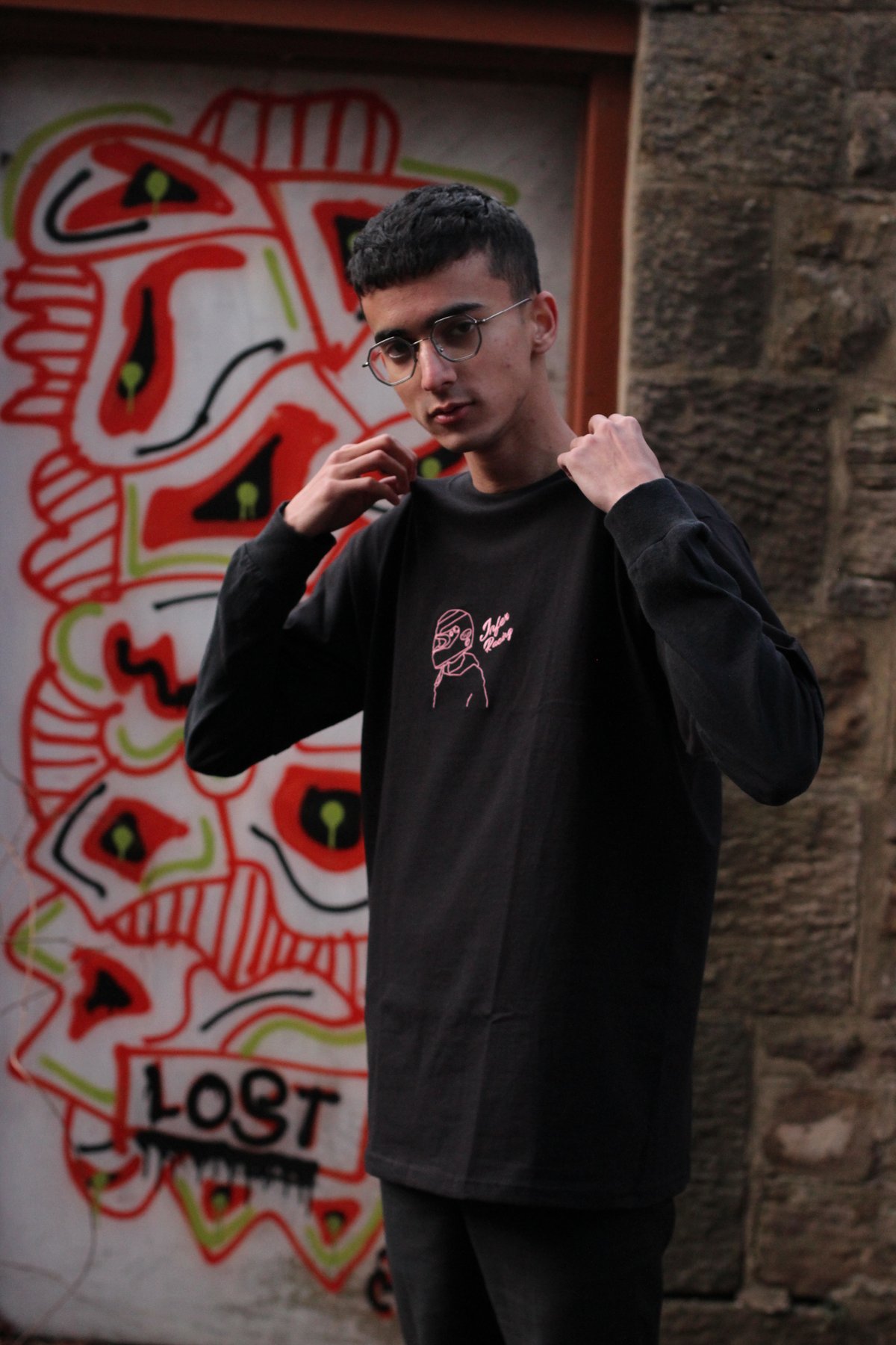 Image of 'INFER Racing' T-Shirt Black