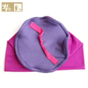 Bonnet Bambou " Uni Baton et violet - fushia / Ref UNI.B-Vf