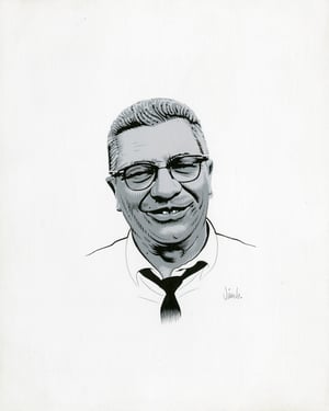 Image of VINCE LOMBARDI acrylic painting