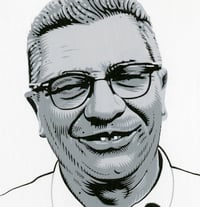 Image 2 of VINCE LOMBARDI acrylic painting