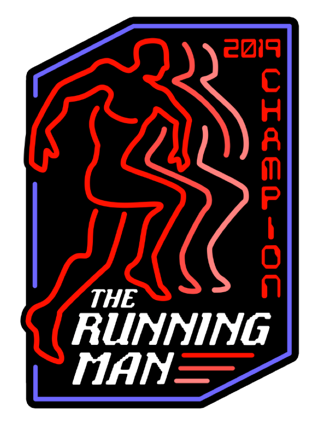 Image of The Running Man 2019 Champion by Clay Graham