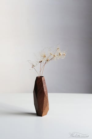 Image of Walnut wood vase