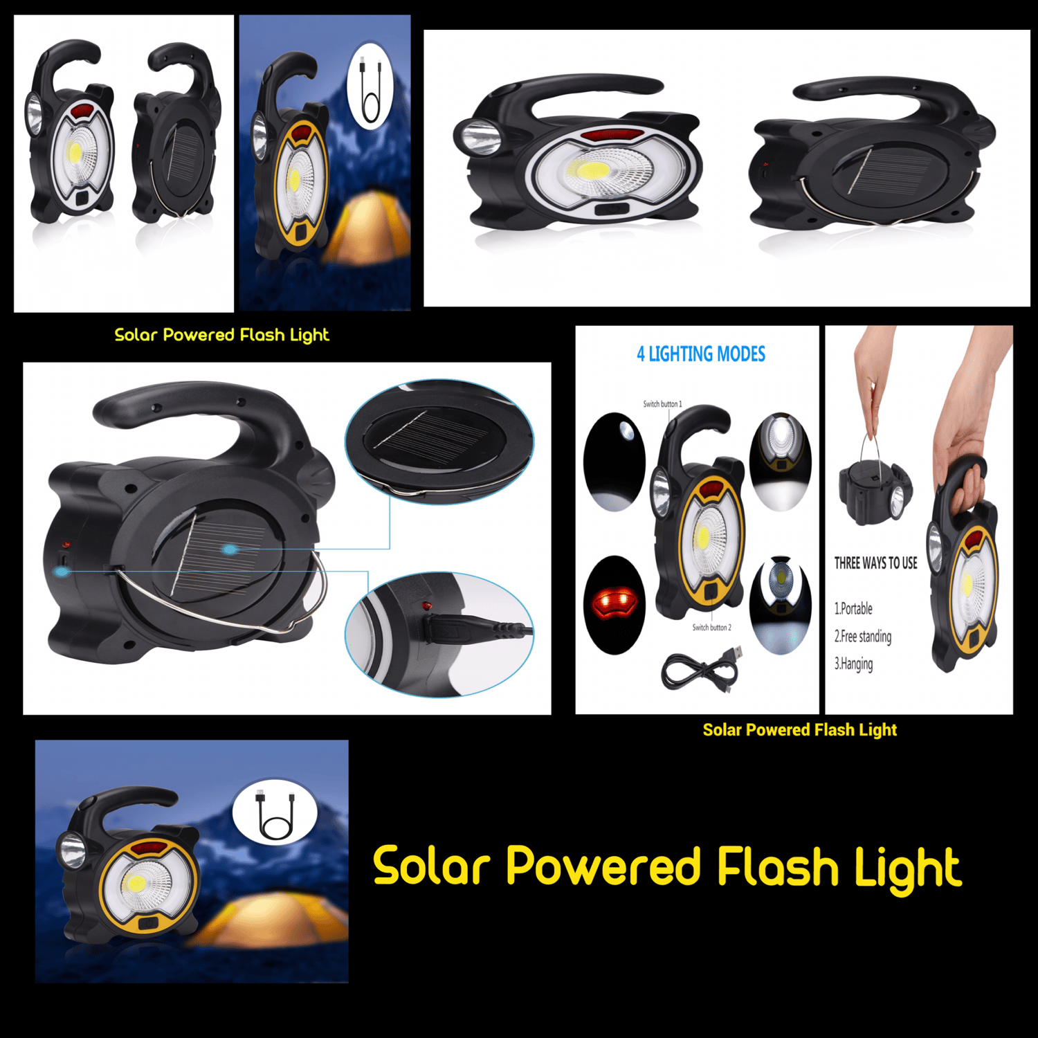 Image of Solar Flashlight- Solar Worklight