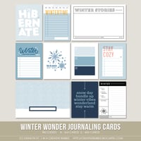 Image 1 of Winter Wonder Journaling Cards (Digital)