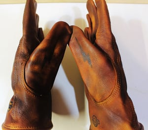 Image of Black Sheep/Free Soul custom leather gloves