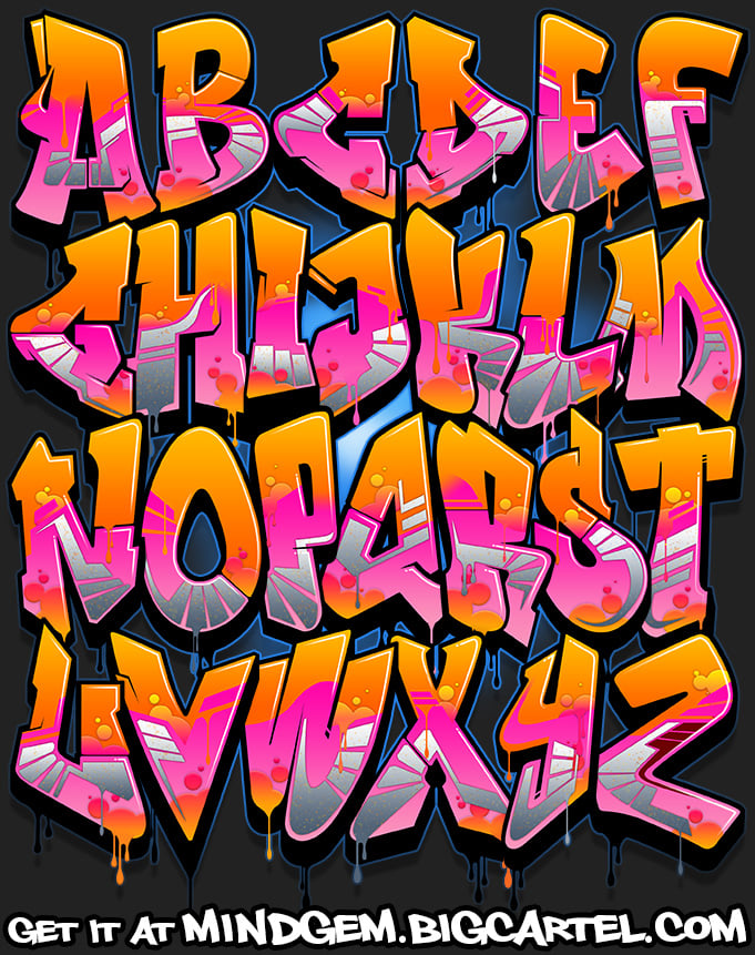 Graffiti Font - Caramel | Graffiti Fonts