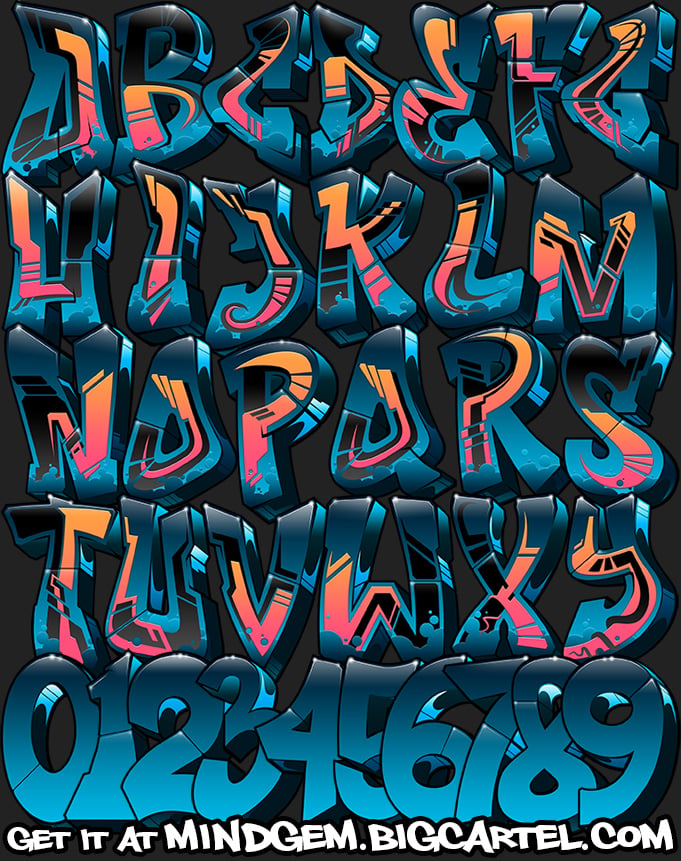 Graffiti Font - Egopoly | Graffiti Fonts