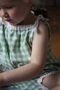 Image 2 of 50s Playsuit - pink or green check