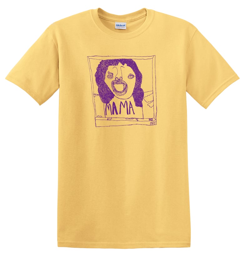 Image of KMAdotcom Alan's Bohemian Rhapsody 'Mama' T shirt (yellow)