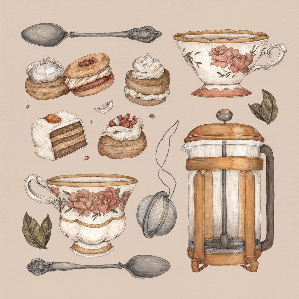 Image of Tea Time Collection Print