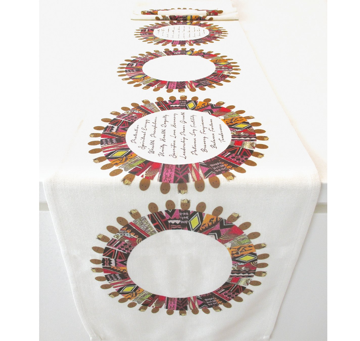 Image of Ashanti Kente Cloth, Table Runner