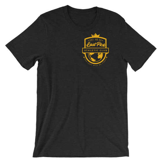 Image of Last Pick Collection: Squad Shirt Black Heather/Yellow