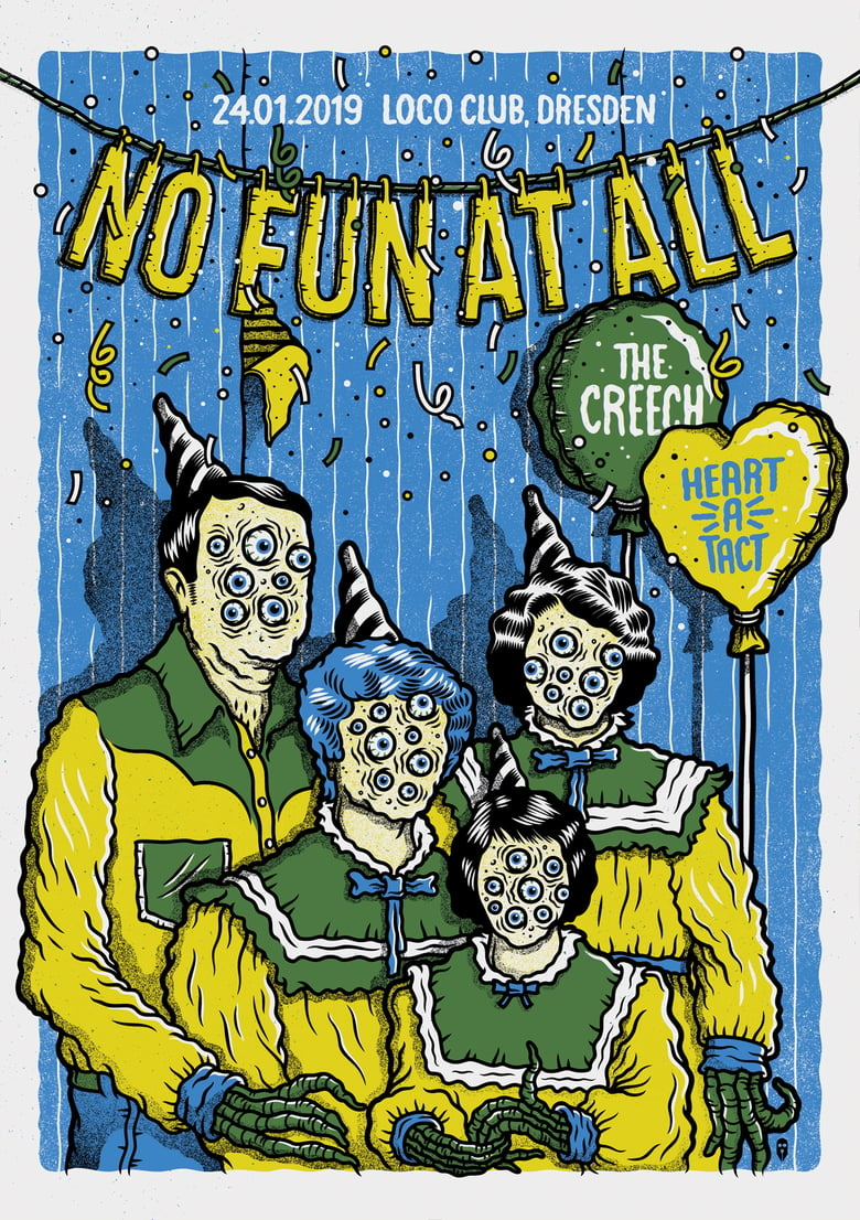 Image of NO FUN AT ALL GIGPOSTER