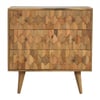 Scandinavian Carved Chest of Drawers