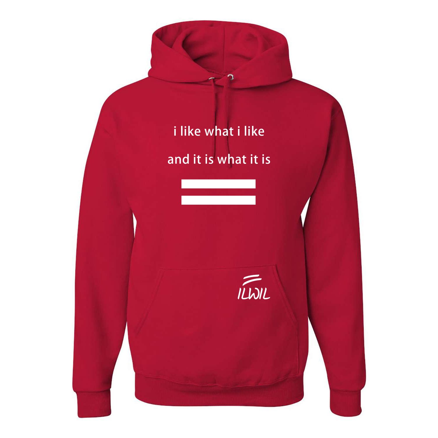 I LIKE WHAT I LIKE HOODIE (RED) | ILWIL CLOTHING