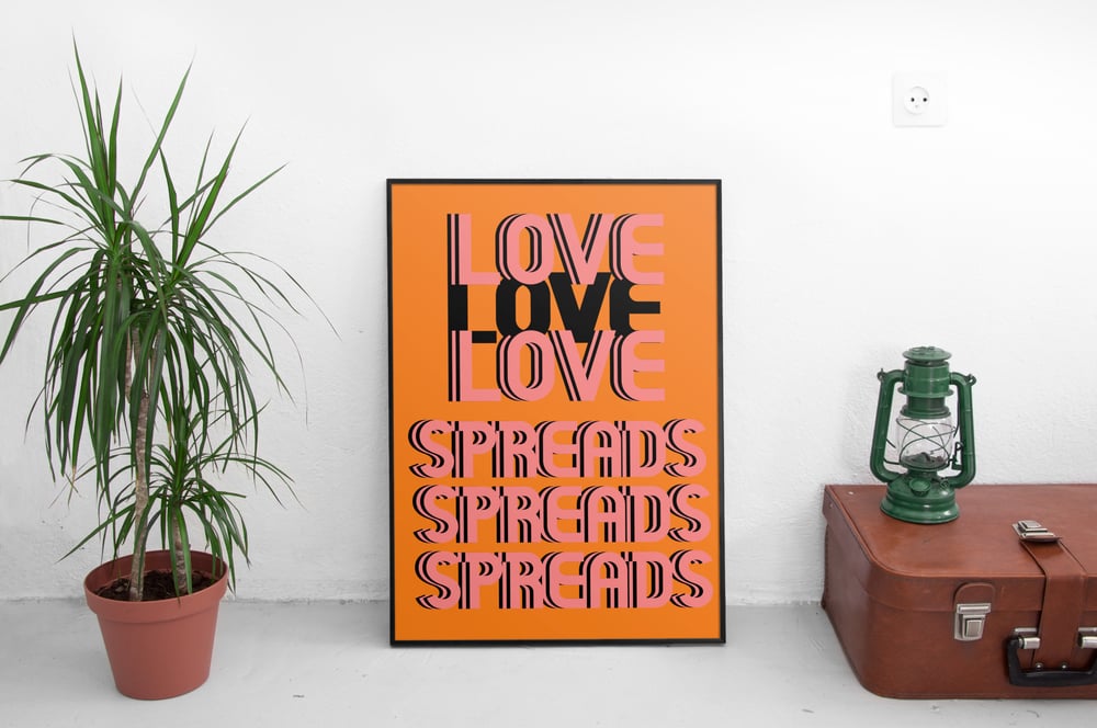 Image of The Stone Roses ‘Love Spreads’ Print in Orange