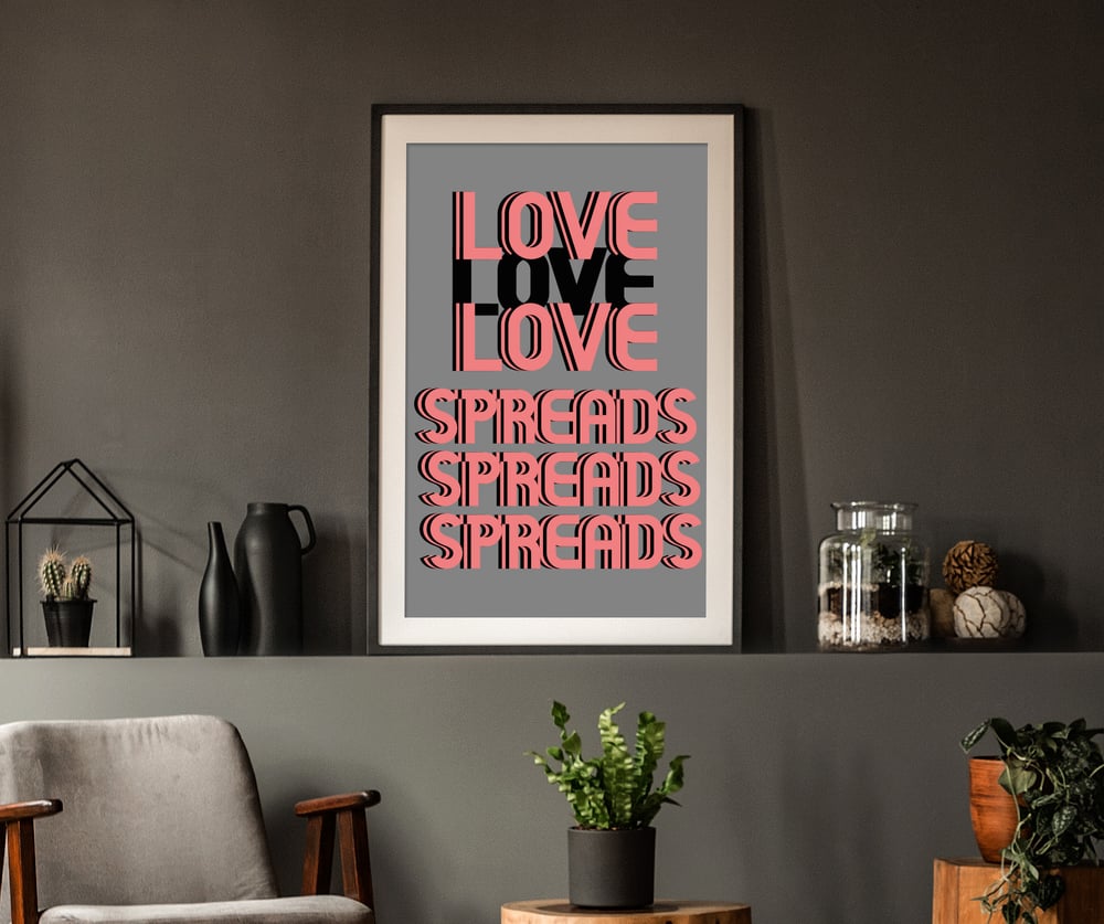 Image of The Stone Roses ‘Love Spreads’ Print in grey