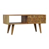 Scandi Carved Media Unit