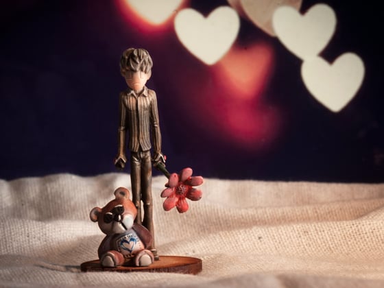 Image of "El niño enamorado" San Valentín