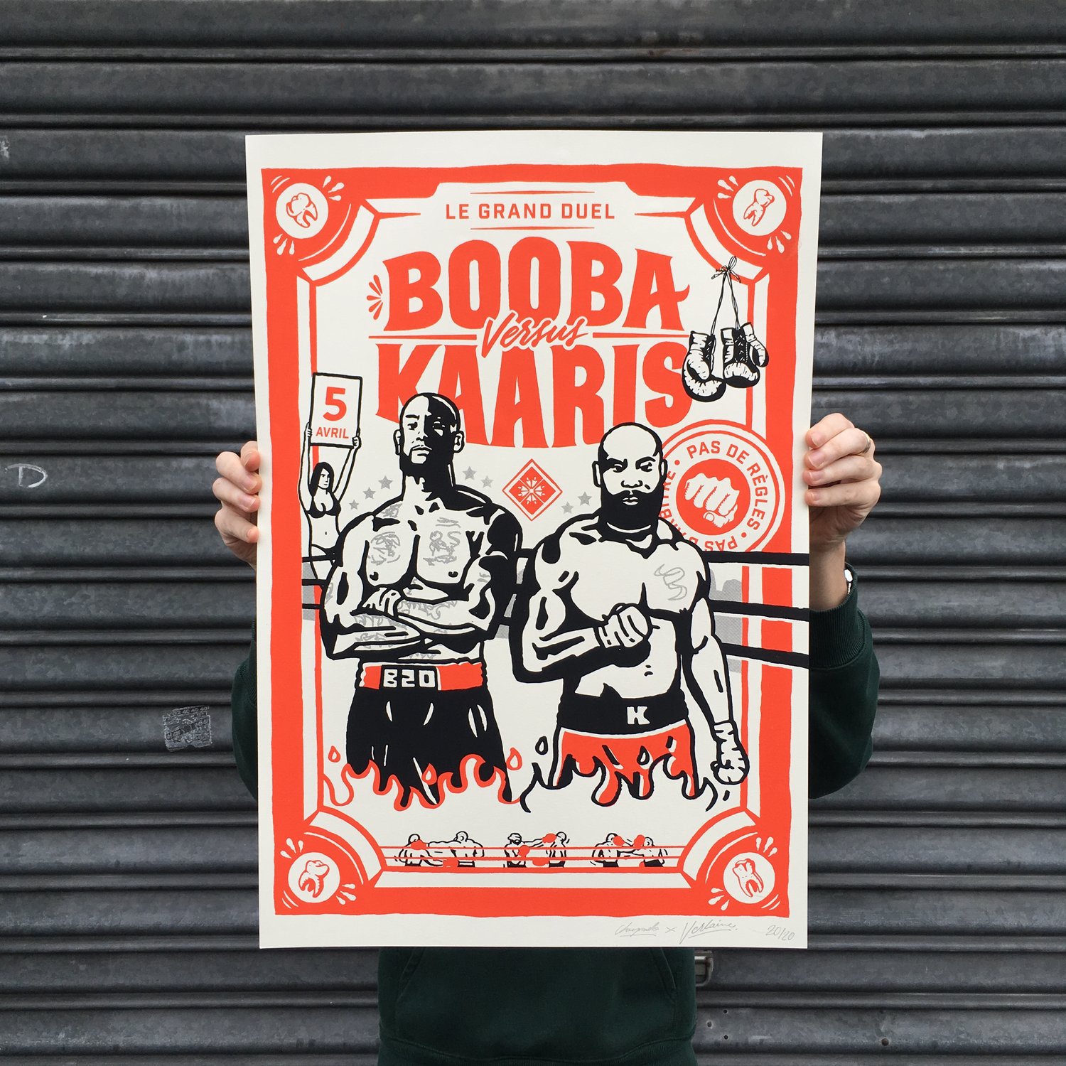Image of BOOBA vs KAARIS sérigraphie