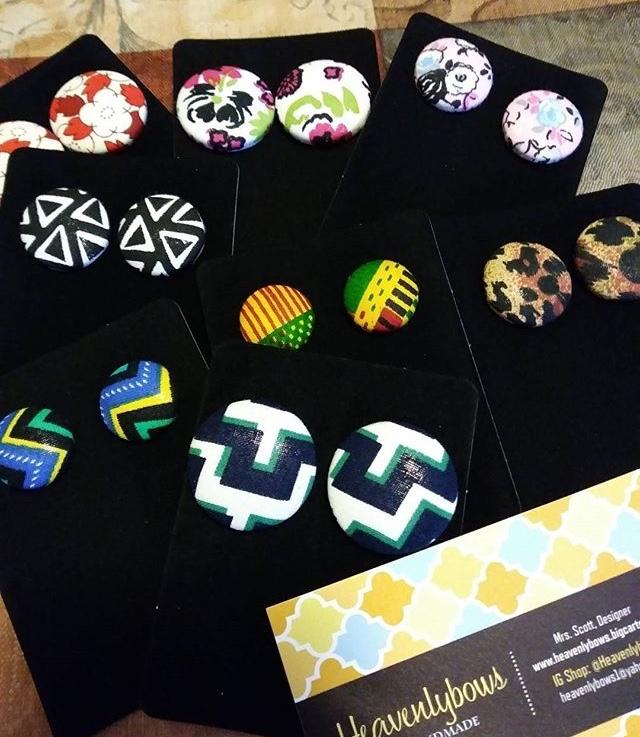 Image of Button Earrings