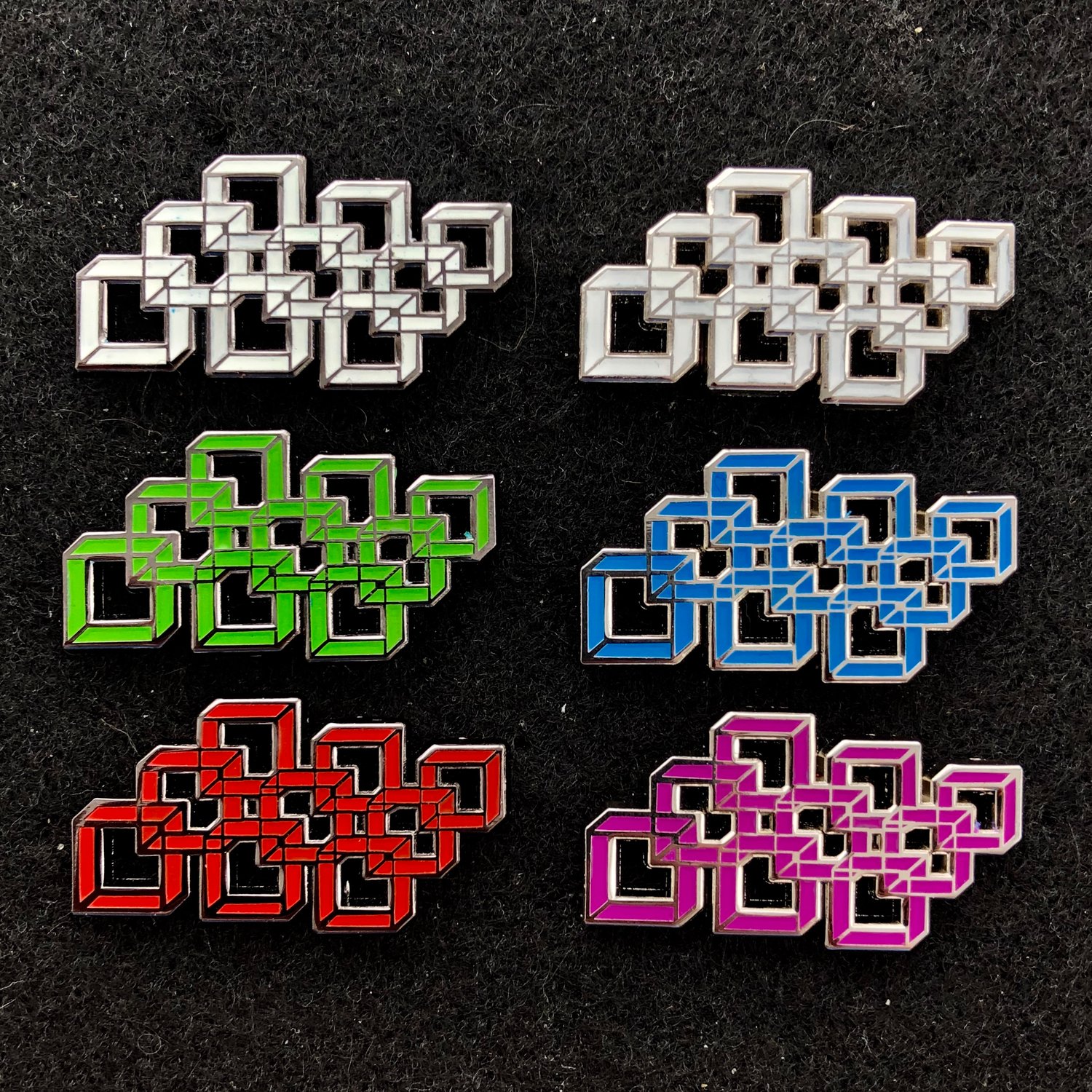 Image of 9 Cubes pins